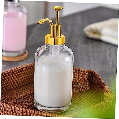 Glass Syrup Dispenser with Pump for Coffee Bar