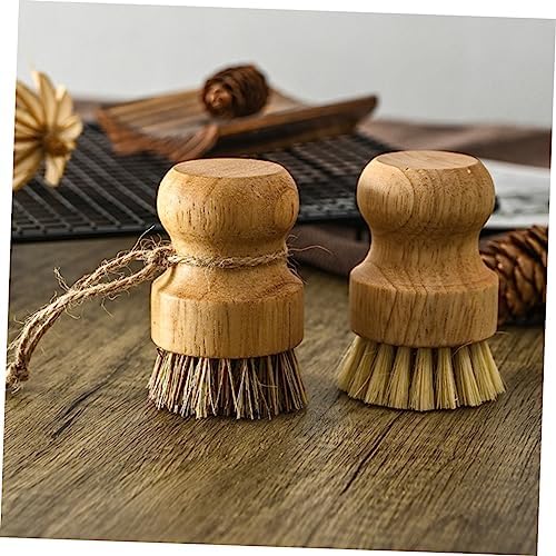 2Pcs Pot Cleaning Brush Set Handle Kitchen Dish brushes for Household