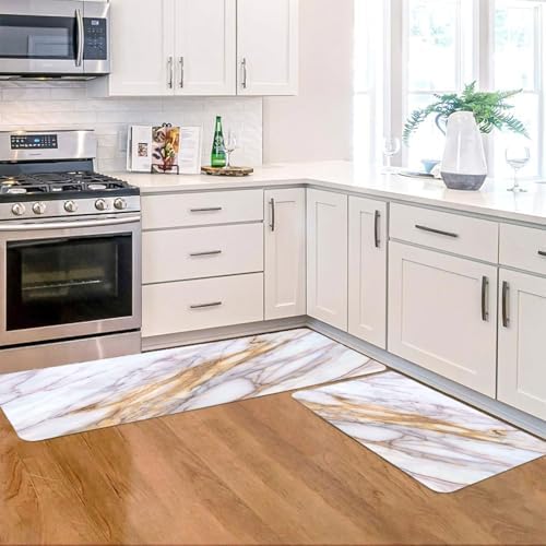 Marble Kitchen Mats 2 PCE