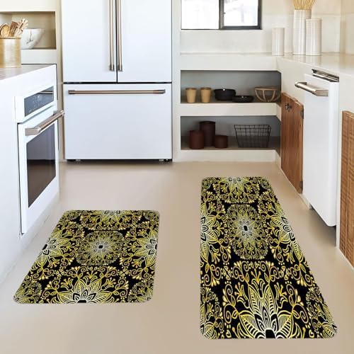 Paisley Kitchen Mat 2 PCS Anti-Fatigue Foam Rug