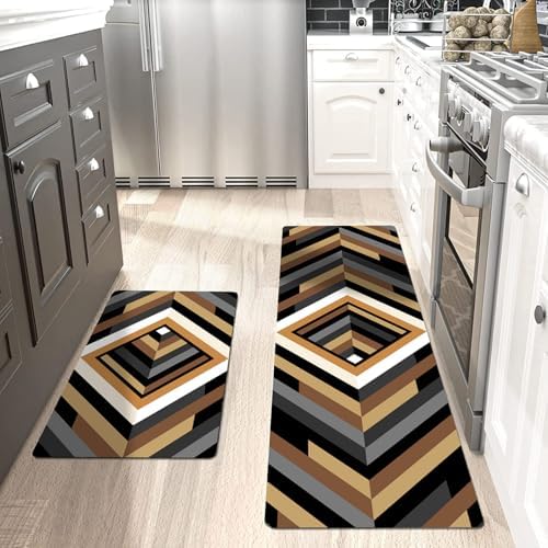 Varolifan Kitchen Mats 2pcs Anti-Fatigue Non-Slip