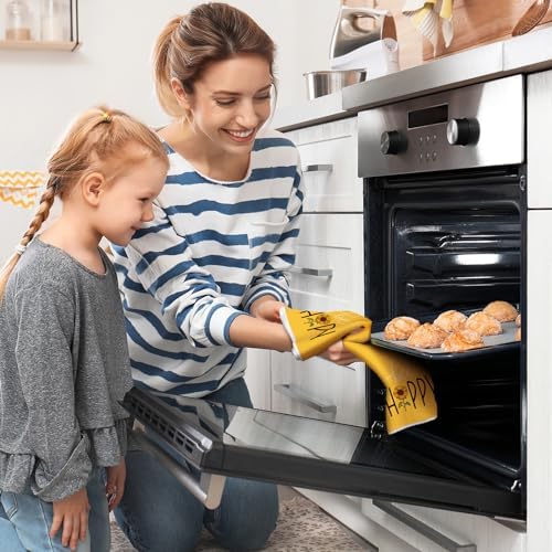 Tegeme 4 Pcs Bee Kitchen Tea Towel Set
