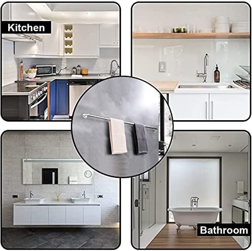 Stainless Steel Towel Bar Rail Wall-Mounted Towel Holder Rack