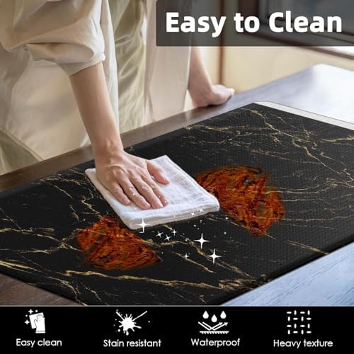 Anti-Fatigue Kitchen Mat Set Standing Cushion for Kitchen Safety