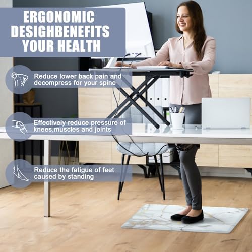 WEZVIX Anti-Fatigue Kitchen Rug Mat 173x29 Non-Slip Comfort Cushion