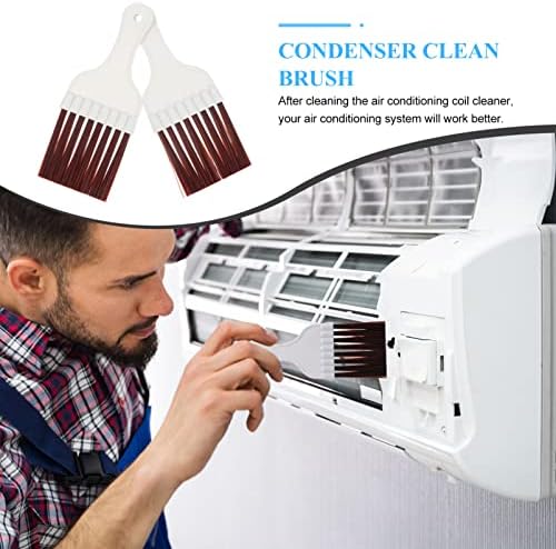 Two-Piece Cleaning Brush Set for Refrigerator Fins and Coil Cleaning