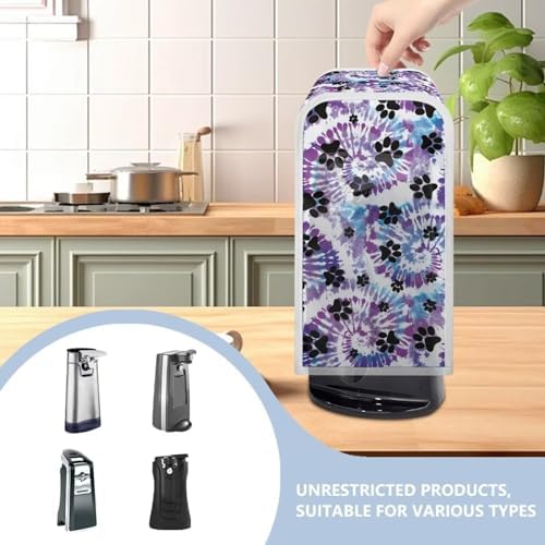 Tie-Dye Paws Stain Resistant Can Opener Cover