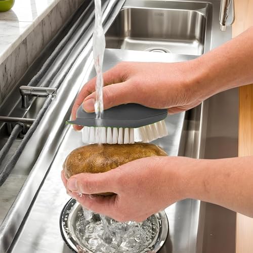GLANSI Vegetable Brush Scrubber - Non Slip Grip