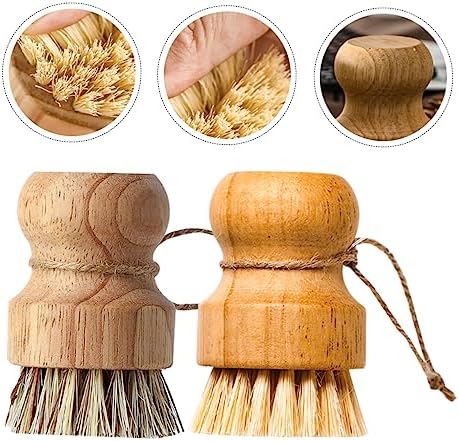 Nolitoys 6-Piece Wok Dish Brush Set for Kitchen Essentials