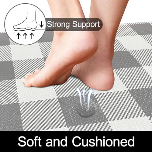 Small Kitchen Mat Non-Slip Waterproof Anti-Fatigue Mat for Standing Surfaces