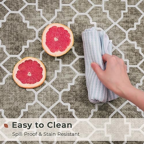 Vintage Trellis Kitchen Mat Set