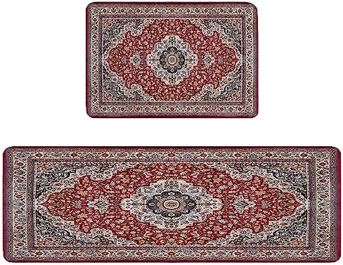Comfortable Stylish 2-Piece Rugs for Kitchen Bathroom