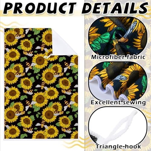 Tegeme 4 Pcs Bee Kitchen Tea Towel Set