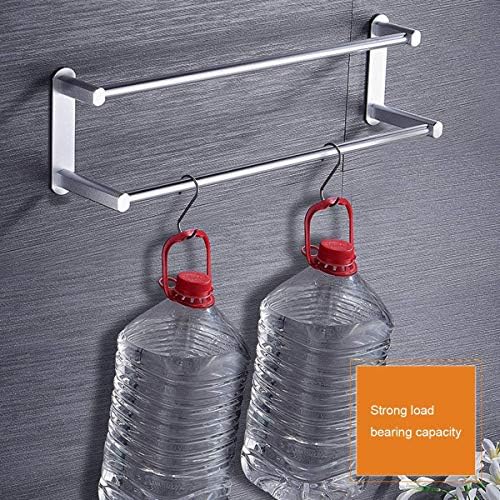 BOCbco Simple Shelf Double Tea Towel Holder 41Cm Black