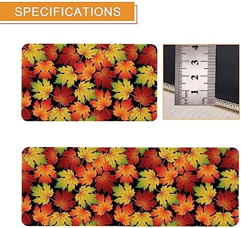 Fall Kitchen Rugs maple Leaves Kitchen Mat Set - Perfect For Autumn Thanksgiving