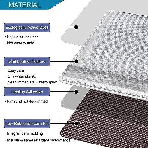 2-Piece Kitchen Rugs Set Anti Fatigue Waterproof