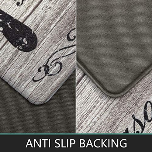 Pauwer Anti Fatigue Kitchen Mat Set Premium Non-Slip Standing Desk Kitchen Rugs