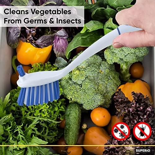 Durable Dual-Sided Kitchen Bath Scrubber Non-Scratch 2-Pack