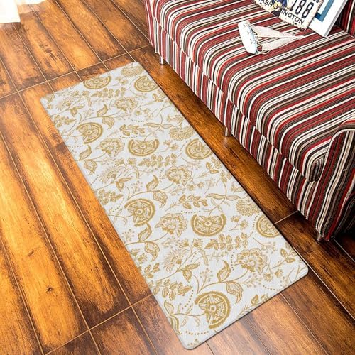 Boho Orange Floral Mat