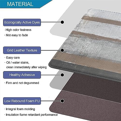 2-Piece Kitchen Rugs Set 173x29 and 173x47