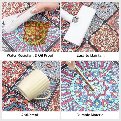 QiyI Boho Anti Fatigue Kitchen Mat Erf satire_home_and_kitchen