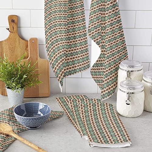 Modern Bohemian 4-Pack Kitchen Towels